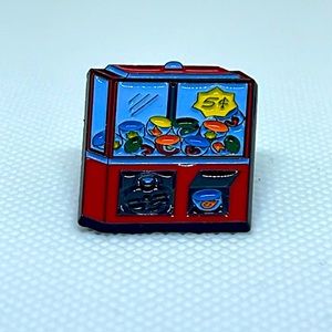 Vintage Bubble Gum nickel machine metal pin